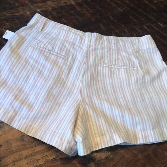 Gap Linen/Cotton Stripe Shorts 10P NWT - Picture 3 of 10
